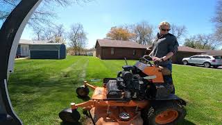 Finally a nice day to mow