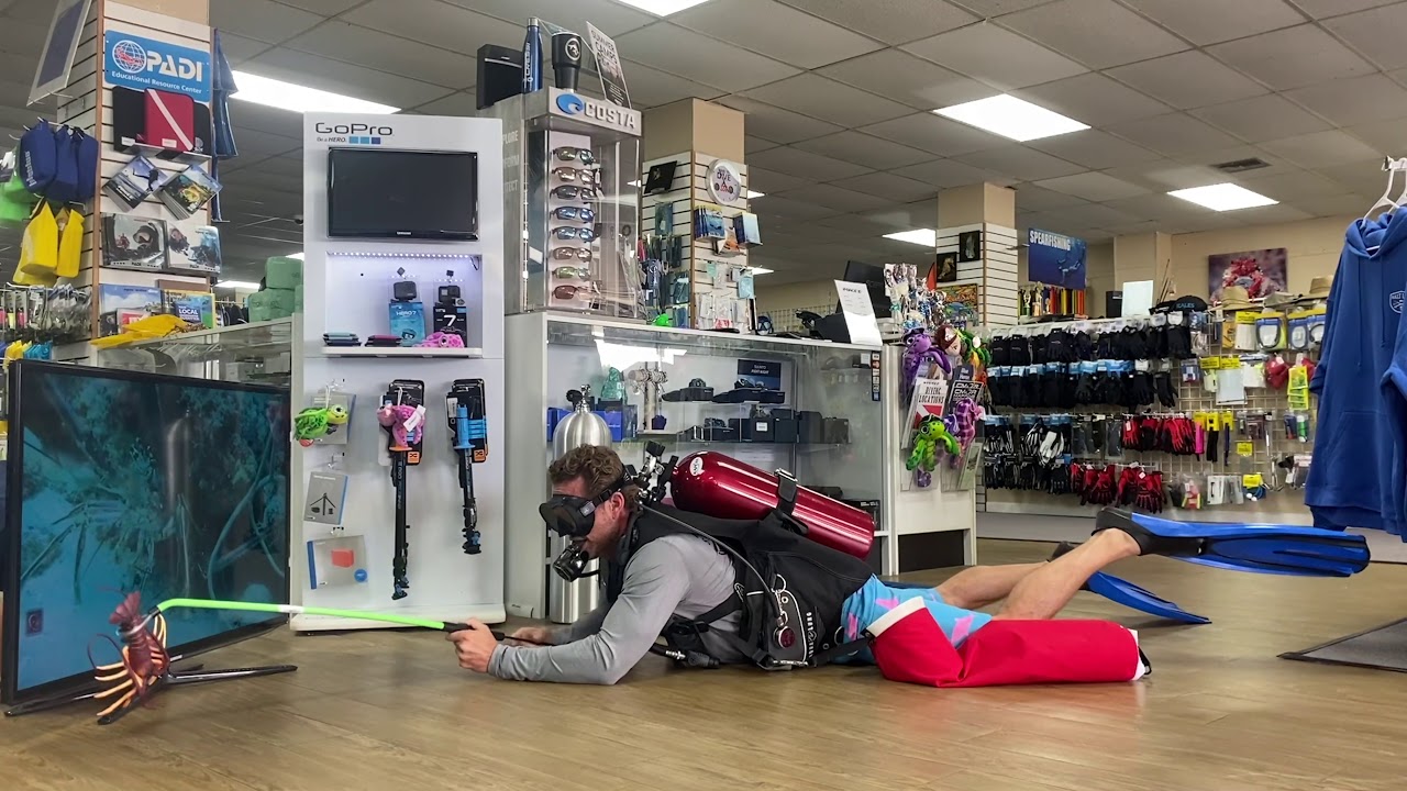 Virtual Lobster Diving with Force-E Scuba