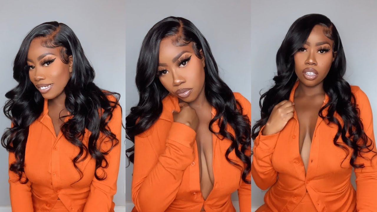 Я преобразила этот парик с застежкой 5x5 в глубокий боковой пробор с краёвкой! FT UNice Hair | TH...