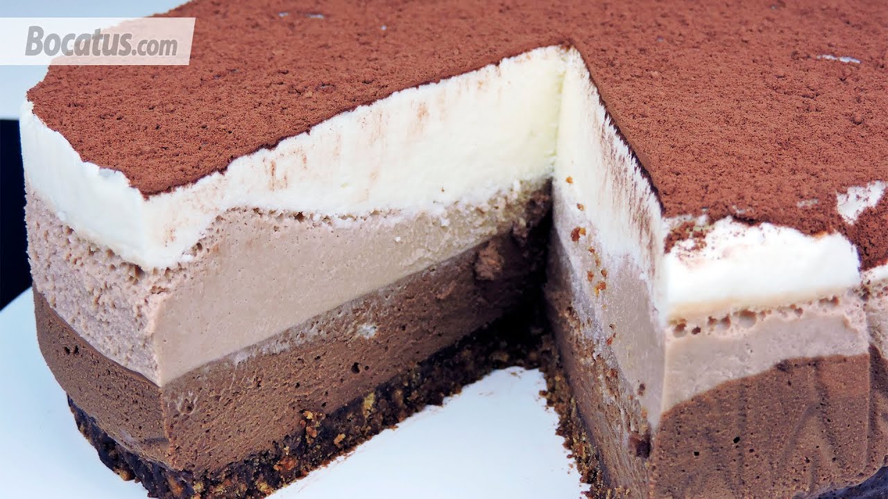 TARTA TRES CHOCOLATES (elaborada con 3 chocolates diferentes)