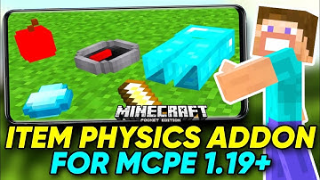 ITEM PHYSICS MOD FOR MCPE 1.19+ | Realistic physics mod for minecraft pe | Gaming Cassette