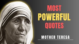 20 Inspirational Mother Teresa Quotes that will change your life] Beautiful life quotes.