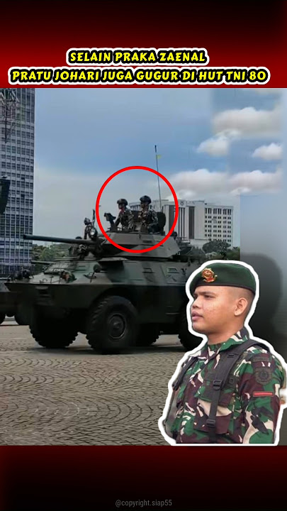 Dua Anggota TNI Gugμr di HUT TNI ke 80 #huttni80 #siap55  #prajurithandal #abdinegara