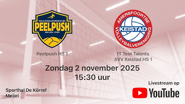 Peelpush HS 1 - AVV Keistad HS 1, Volleybal Heren Superdivisie