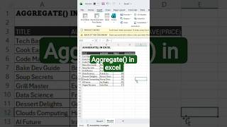 Aggregate() in excel