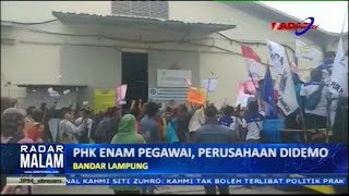 PUK SPAI FSPMI Demo PT Eight International Karena PHK 6 Pegawai