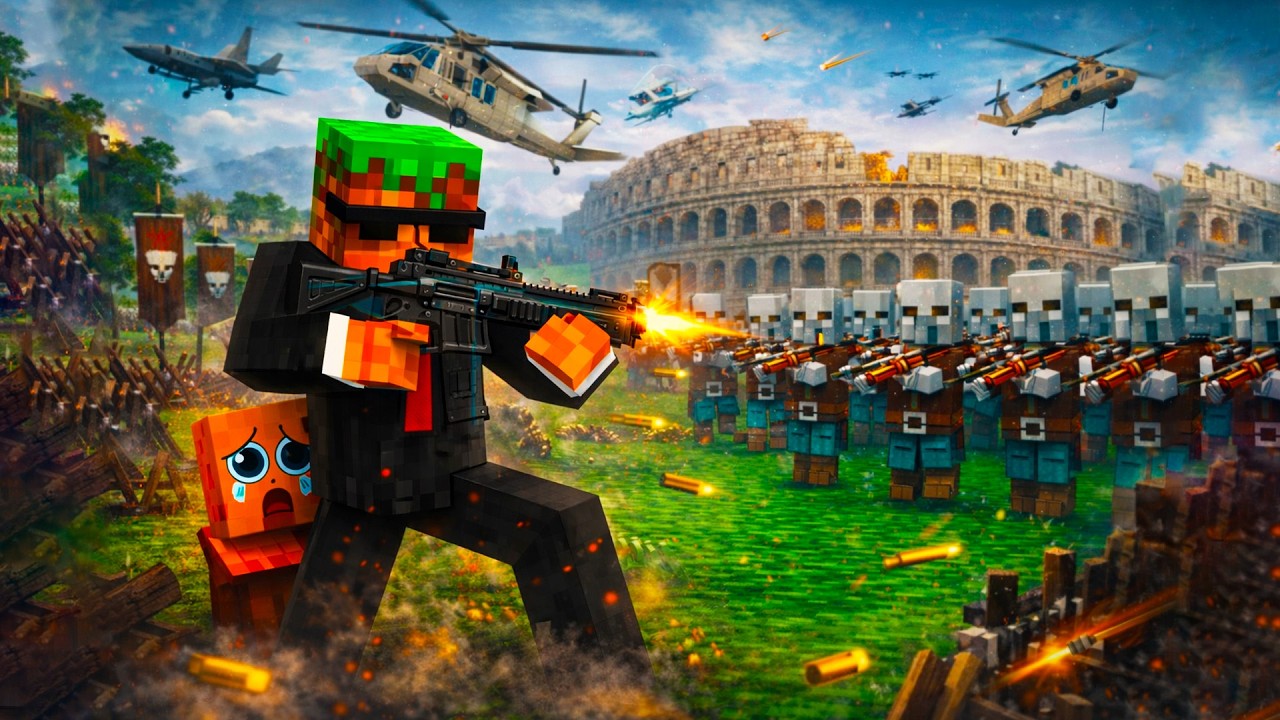 I SAVE BABY VILLAGER FROM PILLAGER COLISEUM - Minecraft Animation Movie 💥