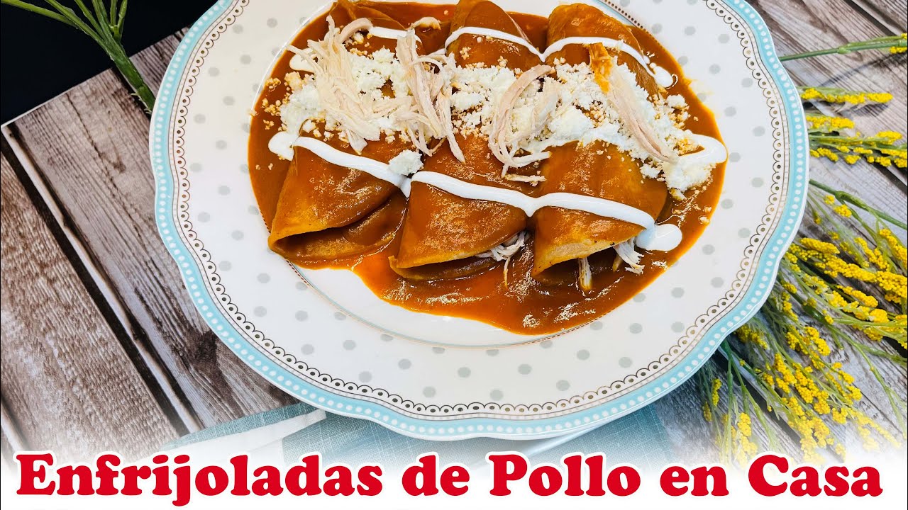 Arriba 97+ imagen receta de enfrijoladas jauja cocina mexicana