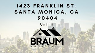 1423 Franklin St, Unit 3 Santa Monica, CA 90404