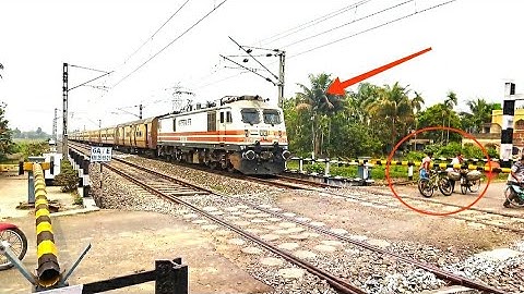 Fastest Aggressive Wap5 hauled Intercity Express Extremely Dangerous & Furious Moving Out Railgate