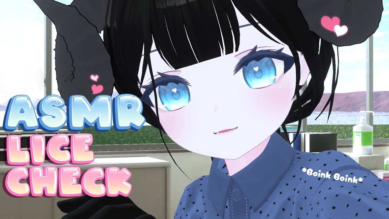 ASMR 💜 Relaxing Lice Check and Hair Brushing【VRChat】