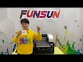 Funsun 2023 A3 UV DTF printer, Not only flat material but also cylindrical material can be printed