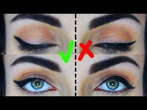 How To: Eyeliner For Hooded Eyes | Do's and Don'ts | - YouTube