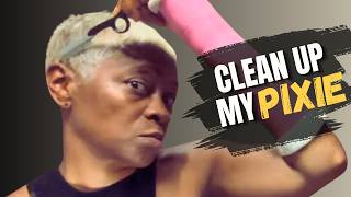 Cutting a Pixie on Gray Hair | Hairdresser Tutorial