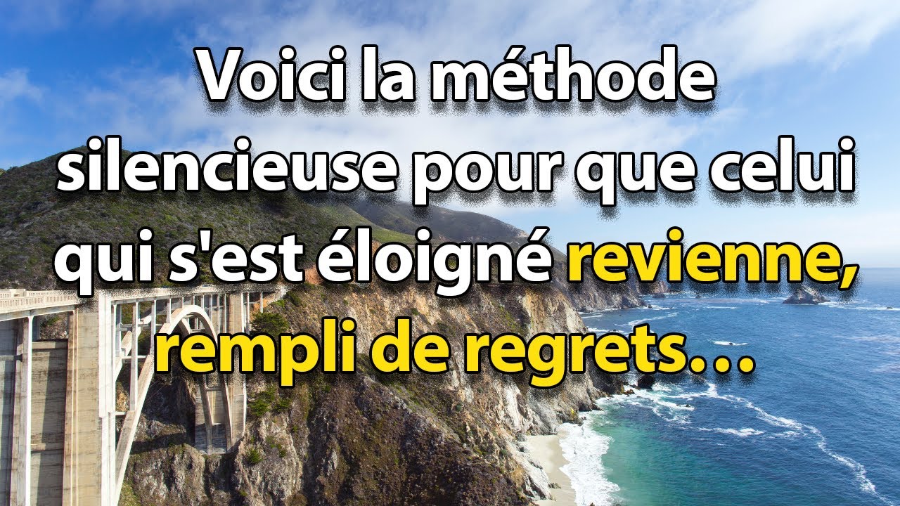 Méthode silencieuse pour que celui qui s’est éloigné REVIENNE PLEIN DE REGRETS | Stoïcisme
