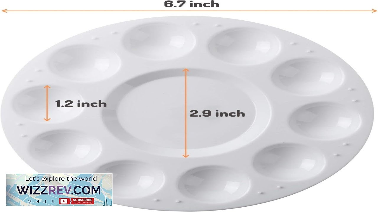 Mr. Pen 4 Pack Paint Tray Palettes Kids' Plastic Paint Holder Trays