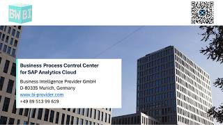 Business Process Control Center for SAP Analytics Cloud