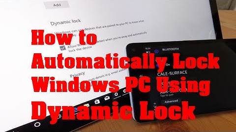 How to Automatically Lock Windows PC Using Dynamic Lock ||IN HINDI