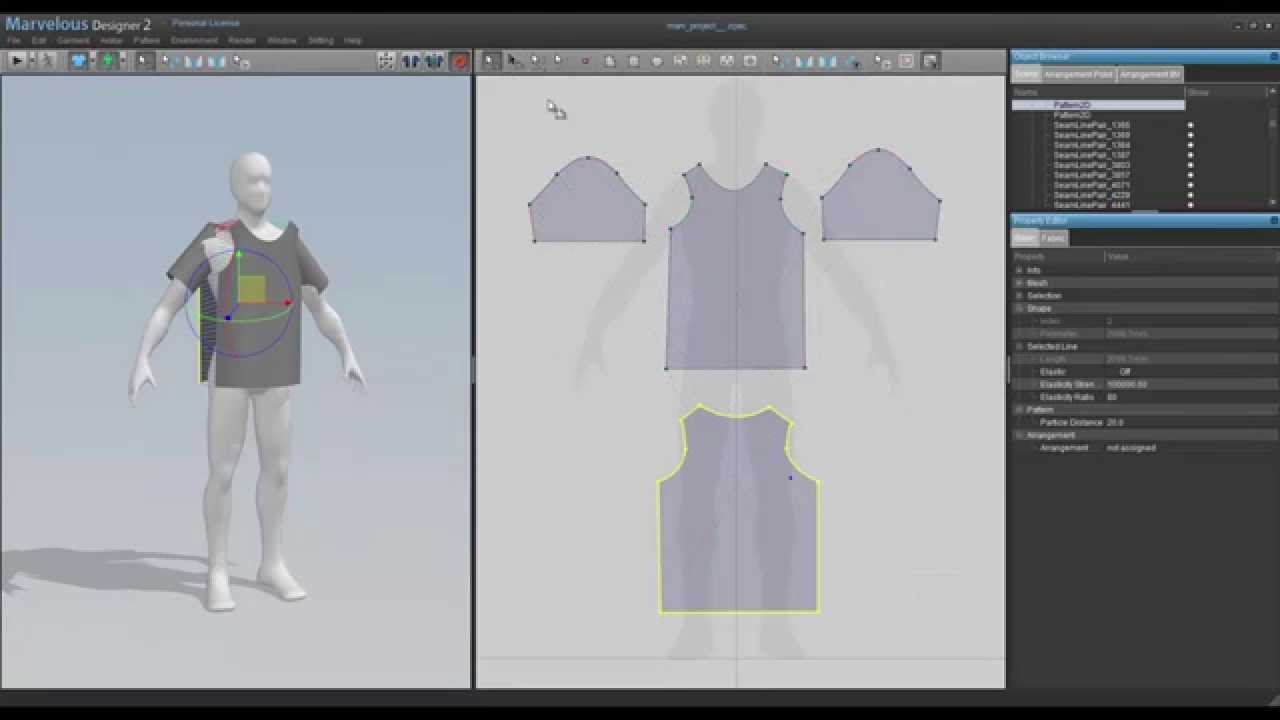 Modeling Minute 2D Tailoring for 3D Cloth in Marvelous Designer ...