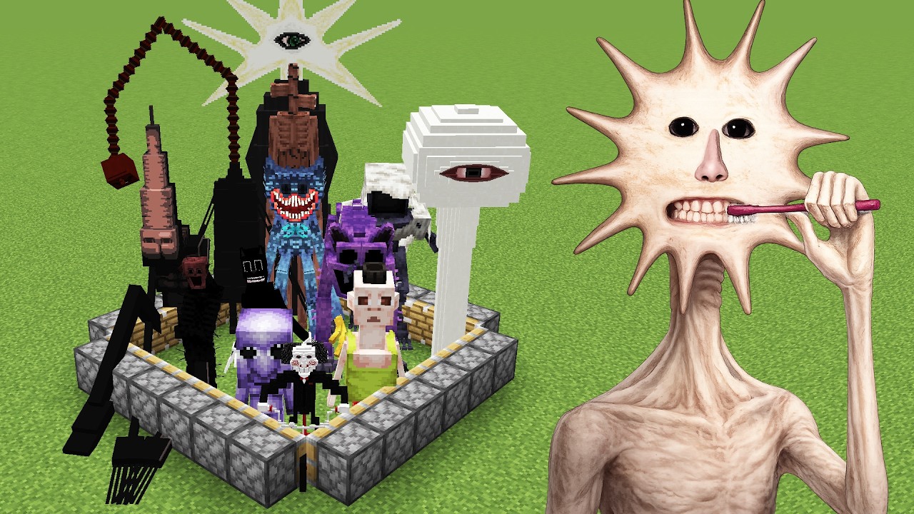 All Poppy Playtime Chapter 5 mobs combined in Minecraft