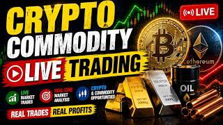 🔴LIVE: CRYPTO , COMMODITY TRADING #livebitcoinchartanalysis #btctrading #xauusd #bitcointelugu