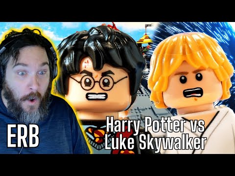 LEGOS GET WRECKED?! AMAZING!! Harry Potter vs Luke Skywalker. Epic Rap Battles of History [Reaction]