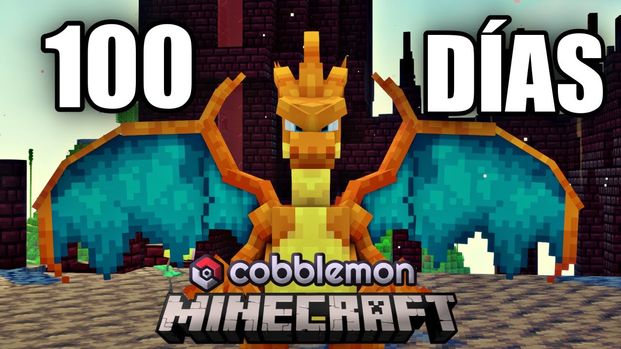 Sobreviví 100 DÍAS en Minecraft POKÉMON siendo LÍDER de GIMNASIO de TIPO FUEGO  (Cobblemon)