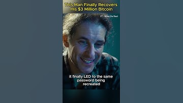 This Man Finally Recovers His $3 Million Bitcoin #shorts