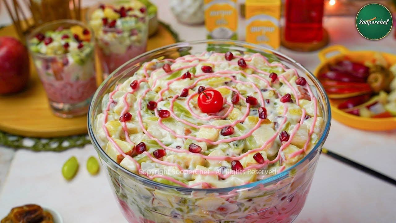 Creamy Fruit Delight Recipe by SooperChef (Cream Chaat) | Iftar Recipes | Ramzan Special