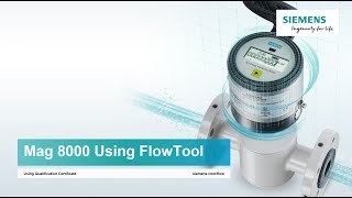 How to use Siemens "Free" Mag 8000 configuration tool (Flow Tool)