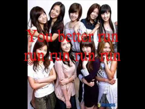 SNSD Run Devil Run karaoke [Instrumental with lyrics]