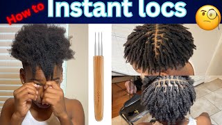 *Detailed*How to get instant locs on short men hair‼️