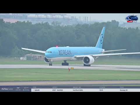 KOREAN AIR 777 DEPARTURE! 🔥✈️ | Powerful Takeoff from Washington Dulles (IAD)