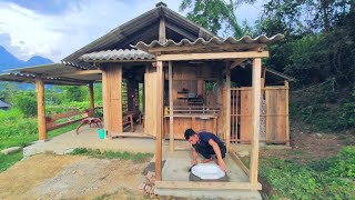 Part 3 - 3 Months Alone In The Forest Build A Log Cabin, Build a clean wooden toilet