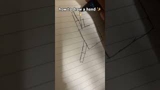 how to draw a hand 🖐️ #art #tutorials #drawing #sketch #fyp #mosimosi