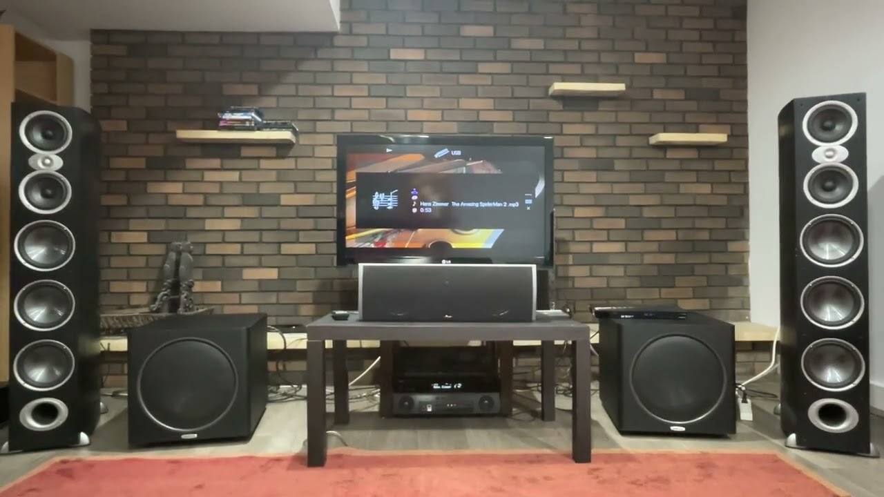 Polk audio RTi A9 listening to Amazing Spiderman 2 - Hans zimmer.