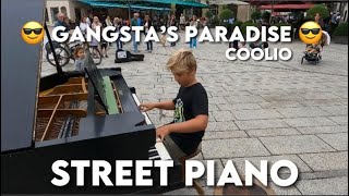 Coolio - Gangsta's Paradise | Street Piano I Piano Cover Resimi