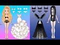 Paper Dolls Bride Rapunzel Dress Up Dresses Handmade Quiet Book Barbie Story Crafts 