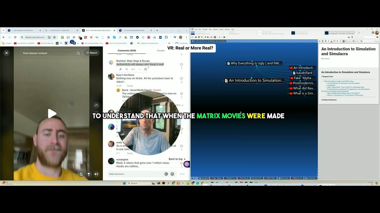 VR: Real or More Real? Simulation and Simulacra
