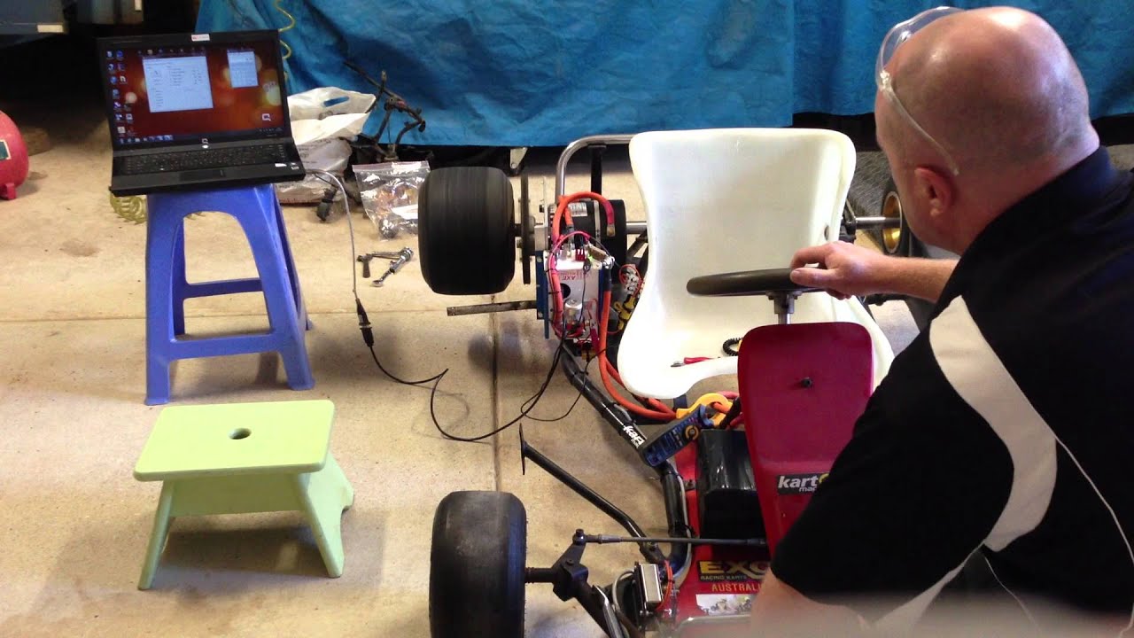 DC Electric Go Kart Wheels Up With Battery YouTube