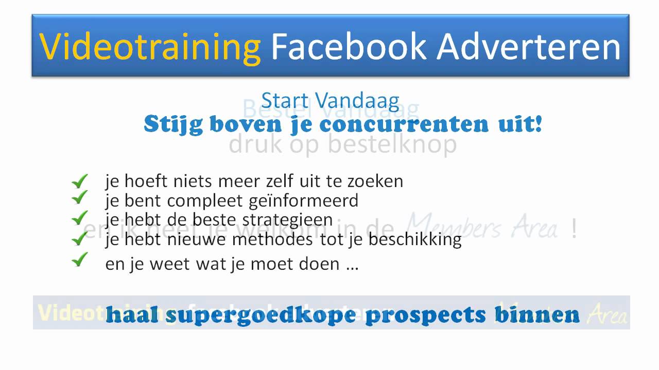 Facebook Adverteren