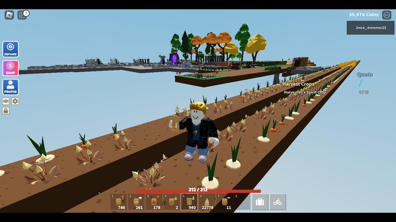 465 AP Harvest Crops Farm! EP18 in Roblox Islands 🛠️ [NEW FARMER