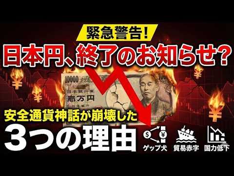 日本円、終了のお知らせ？ 安全通貨神話が崩壊した3つの理由　なぜ円は「安全資産」ではなくなったのか？ 構造的円安とデジタル赤字