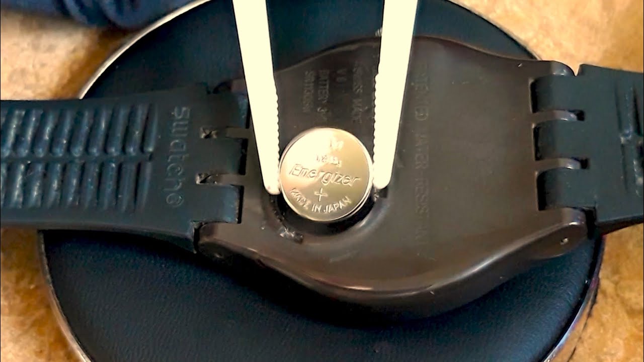 SWATCH Brownie Blue 2016 Battery replacement