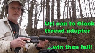 Uzi thread to 1/2x28 adapter test