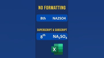 How to Use Superscript & Subscript in Excel | Scientific Formatting Tips