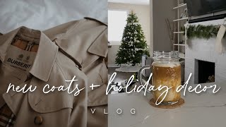 VLOG: BURBERRY TRENCH COATS + HOLIDAY DECOR | ALYSSA LENORE