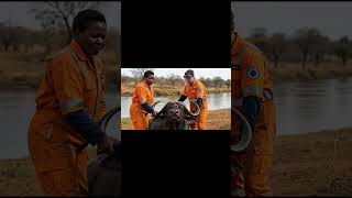 Rescuers’ Powerful Act Saves a Helpless Buffalo