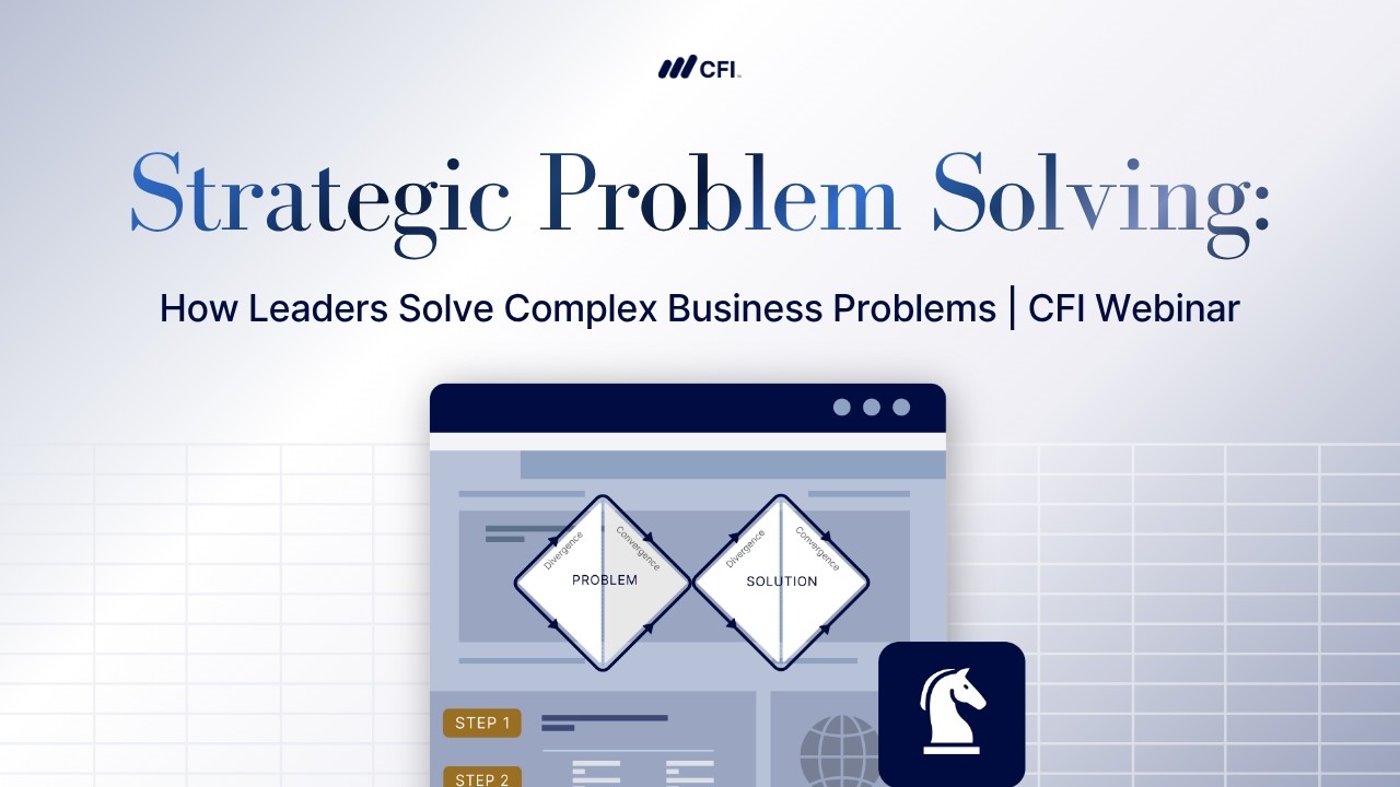 Strategic Problem Solving | CFI Webinar - YouTube