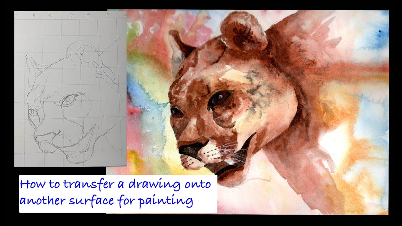 How to Transfer Grid Drawings Onto Other Surfaces - YouTube